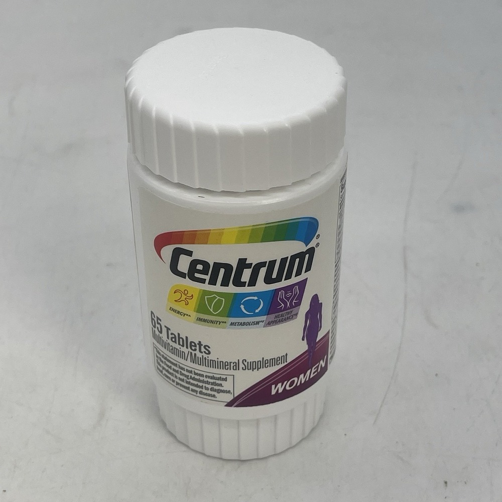 Centrum Women's Multivitamin & Multimineral Supplement 65 Tablets Exp 06/27 New